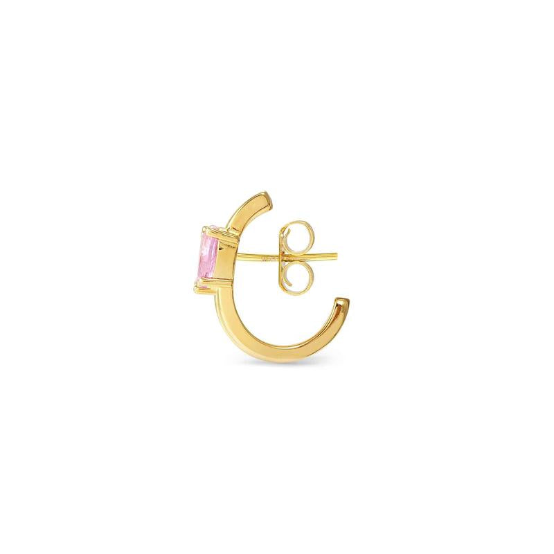 Nomination Colour Wave Aurora Ed Gold Hoop Earrings