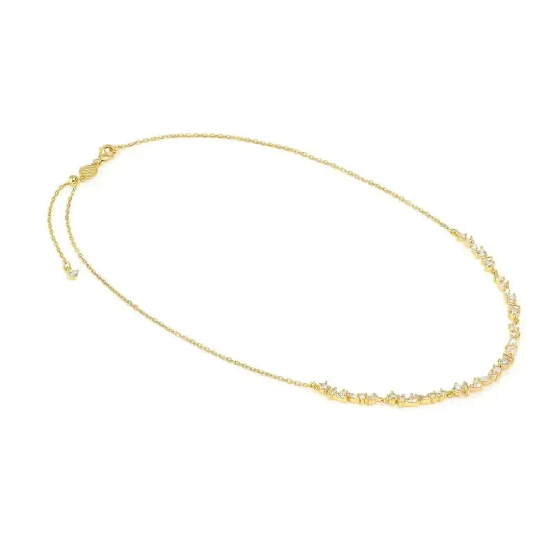 Nomination Colour Wave Gold Necklace with White Stones