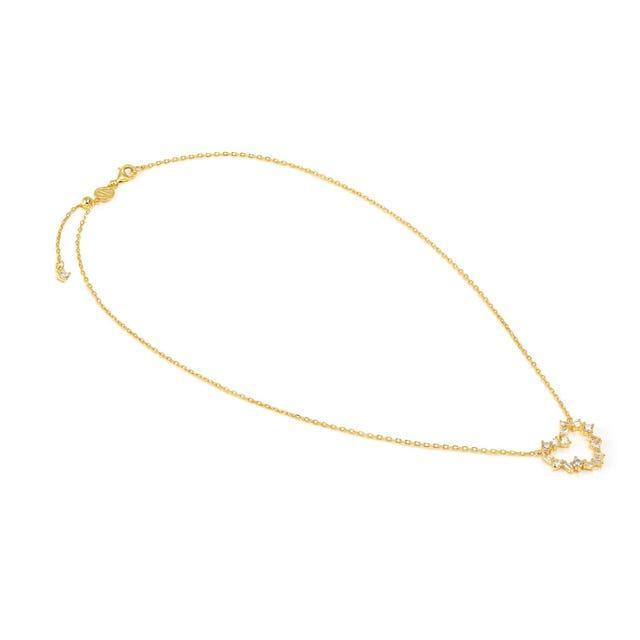Nomination Colour Wave Heart Necklace White Stones