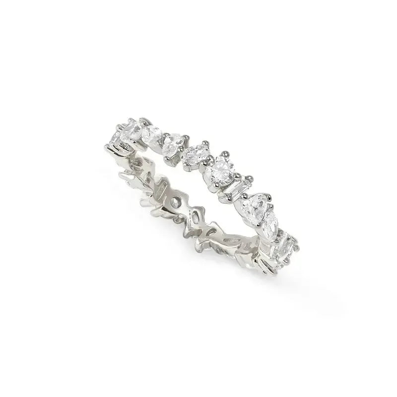Nomination Colour Wave Infinity Ring with White Stones