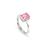 Nomination Colour Wave Ring, Pink Cubic Zirconia, Silver