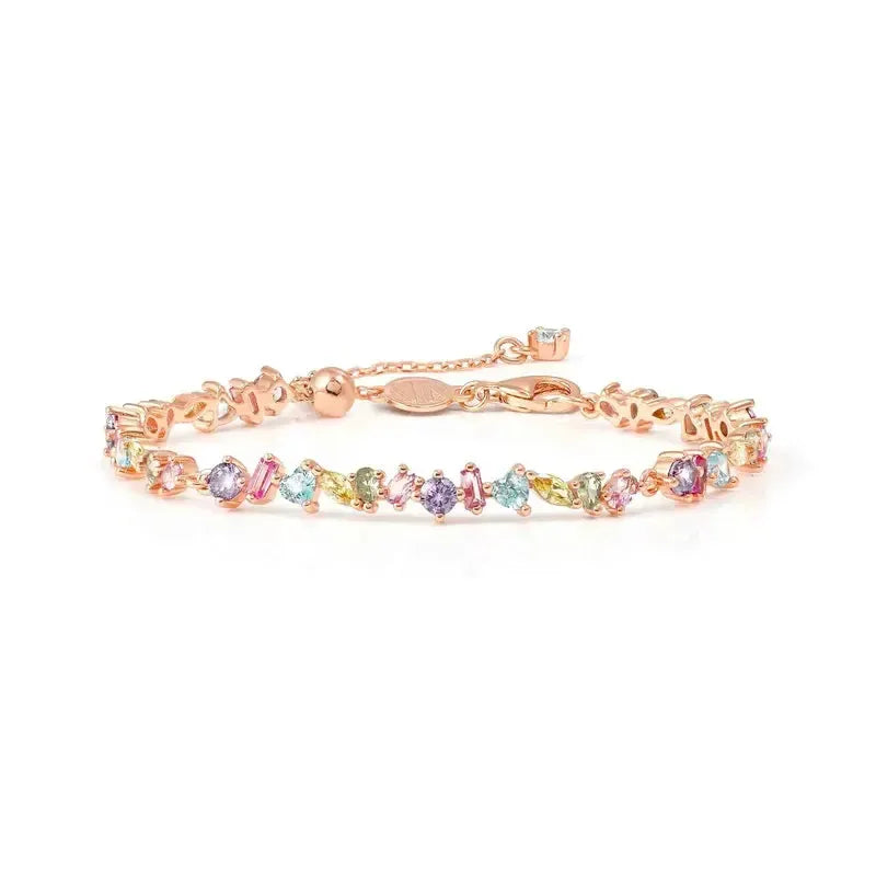 Nomination Colour Wave Rose Gold Bracelet with Lavish Coloured Stones