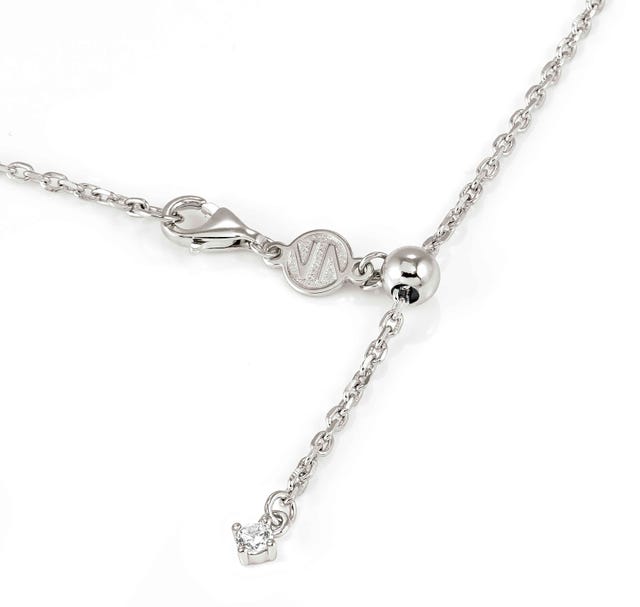 Nomination Colour Wave Silver Heart Bracelet with White Stones