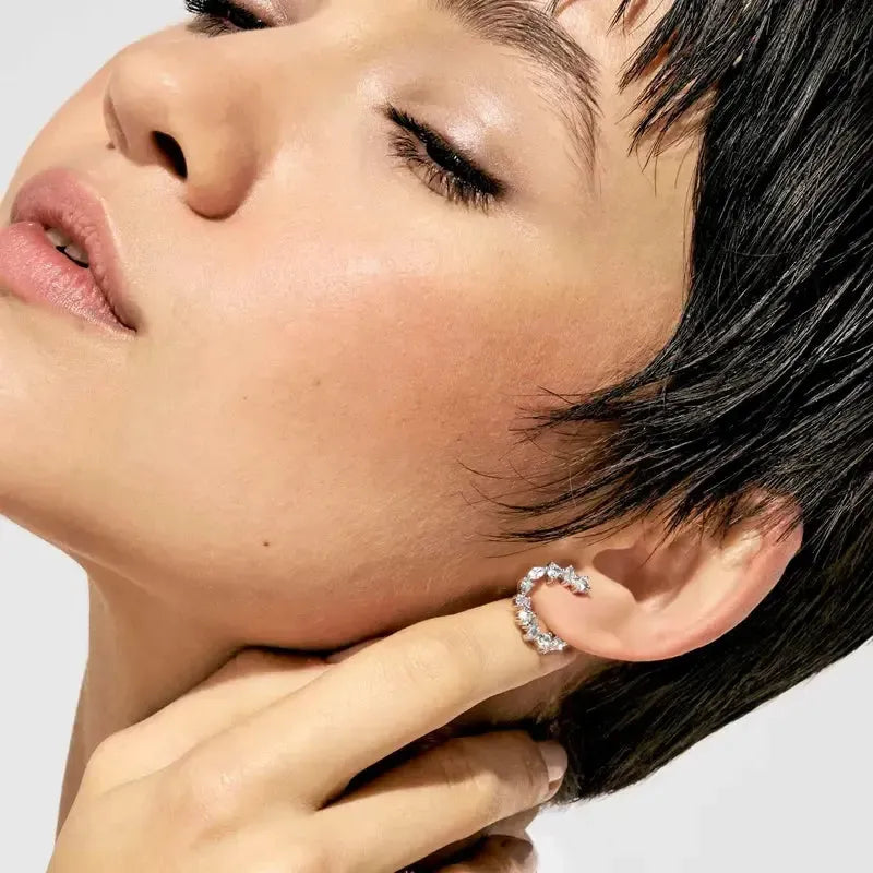 Nomination Colour Wave Silver Hoop Earrings