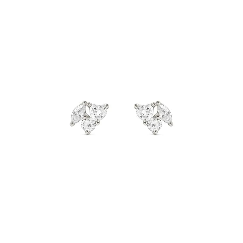 Nomination Colour Wave Silver Stud Earrings