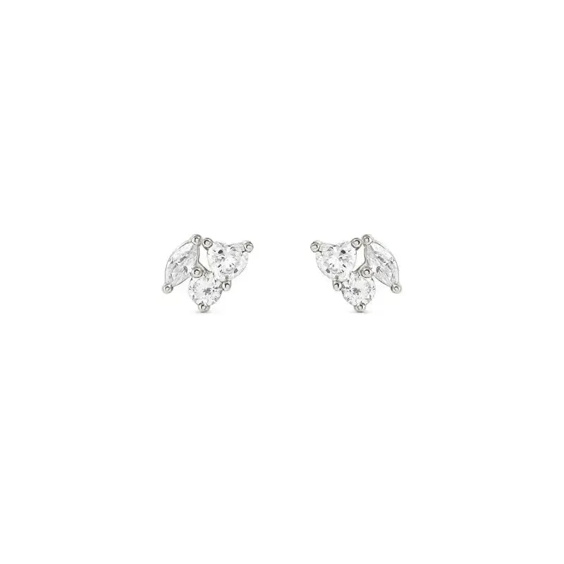 Nomination Colour Wave Silver Stud Earrings