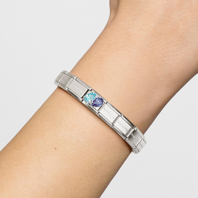 Nomination Composable Classic Charm Link, Dual Blue Drop