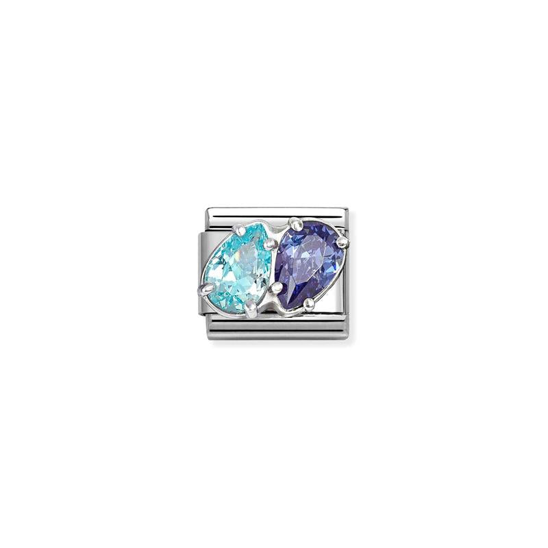 Nomination Composable Classic Charm Link, Dual Blue Drop