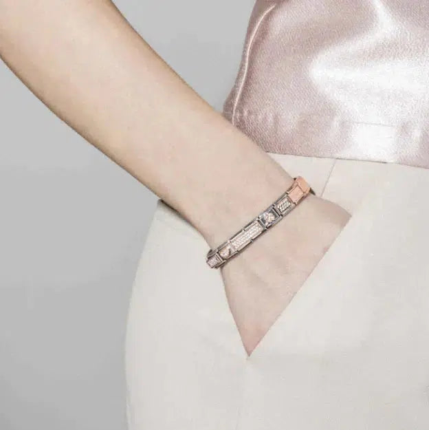 Nomination Composable Classic Double Link With Zirconia