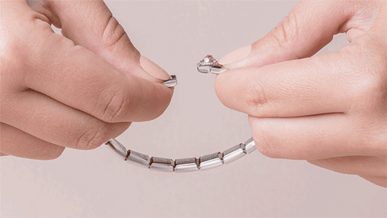 Nomination Composable Classic Link, Rose Gold Star & White Pearl