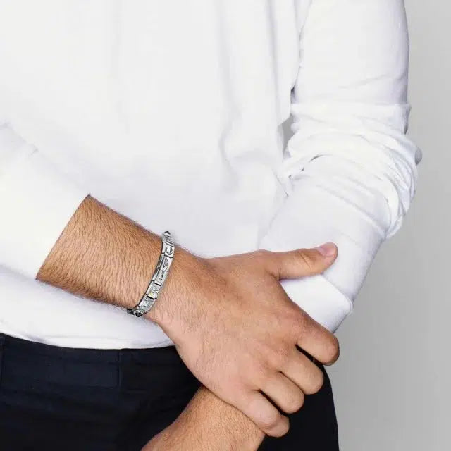 Nomination Composable Classic Link Shoe in Silver and Stones