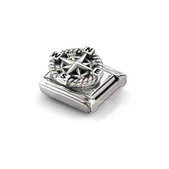 Nomination Composable Classic Link Silver Compass