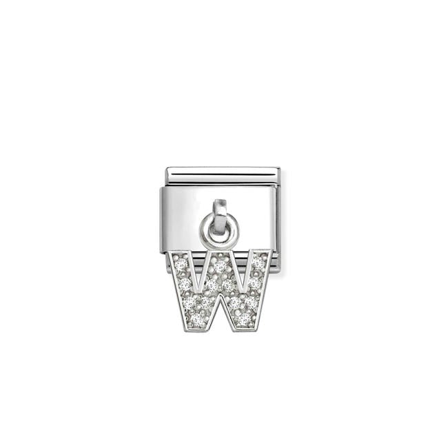 Nomination Composable Classic Link, Sparkling Letter W