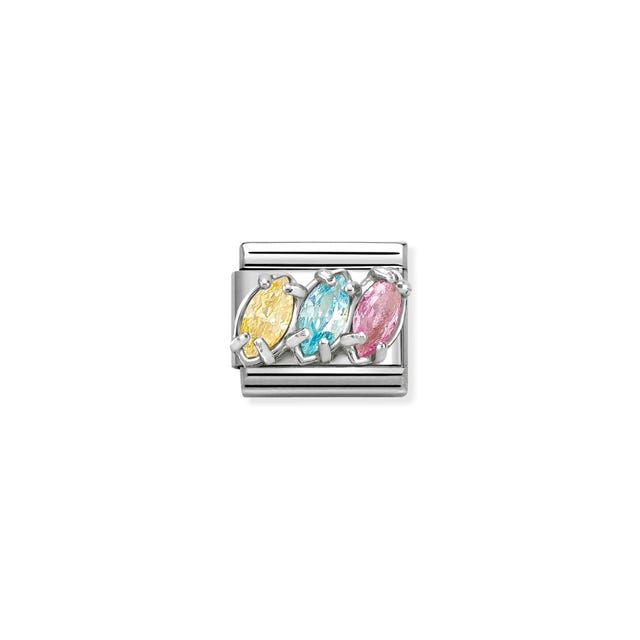 Nomination Composable Classic Link Trilogy Colour Mix