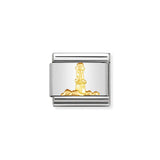 Nomination Composable Classic Relief 18K Gold Lighthouse Link