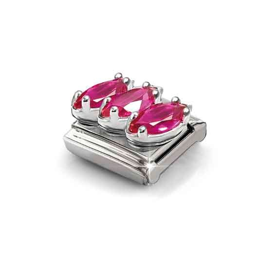 Nomination Composable Classic Stainless Steel Charm Red Trilogy