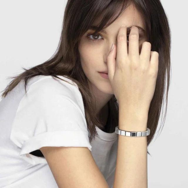 Nomination Composable Ikons Plate Full Black Link