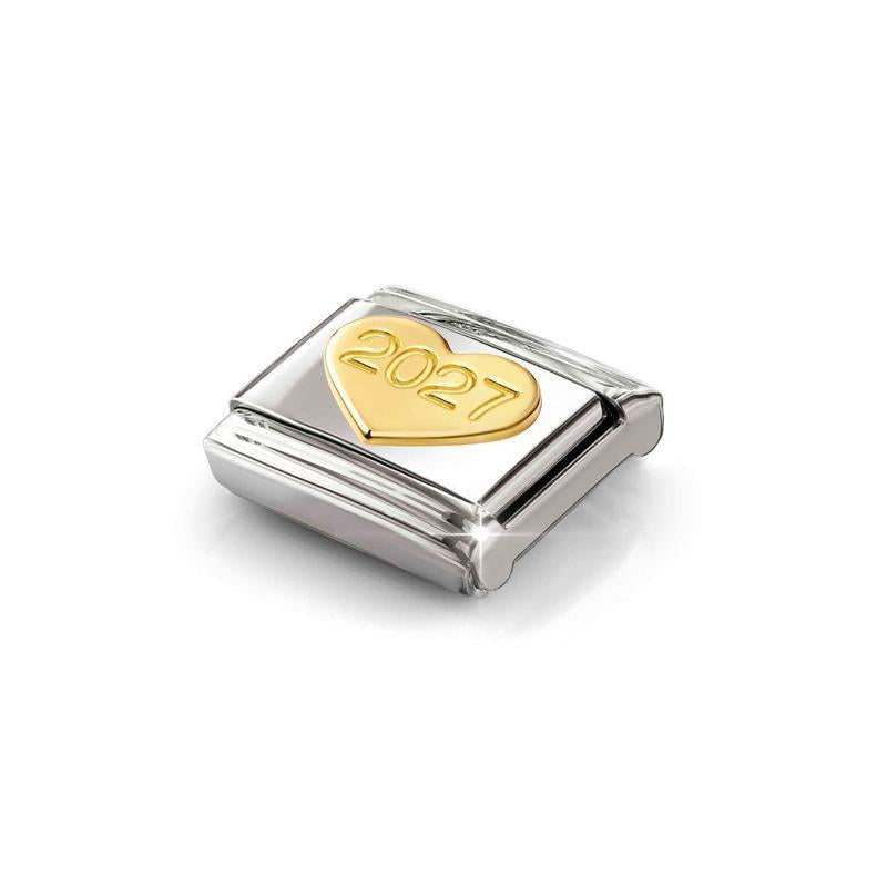 Nomination Composable Link 2027 Heart, 18K Gold