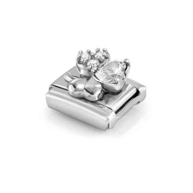Nomination Composable Classic Clover Link with White Cubic Zirconia