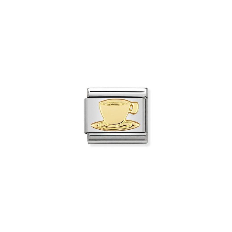 Nomination Composable Link Coffee Cup, 18K Gold