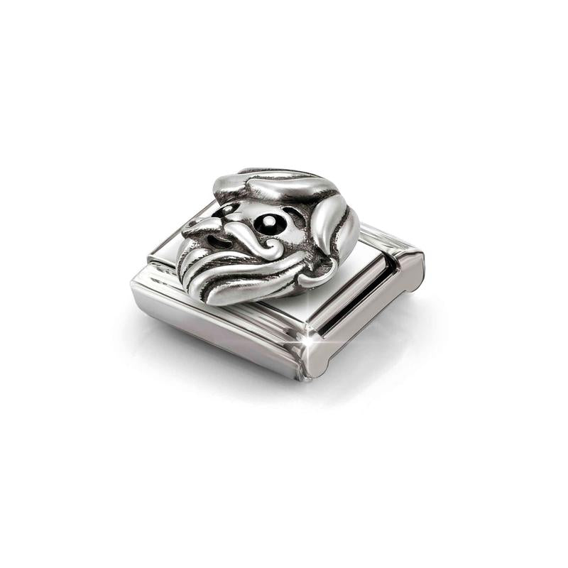 Nomination Composable Link Couple, Grandfather, Oxidized Silver - angle 2