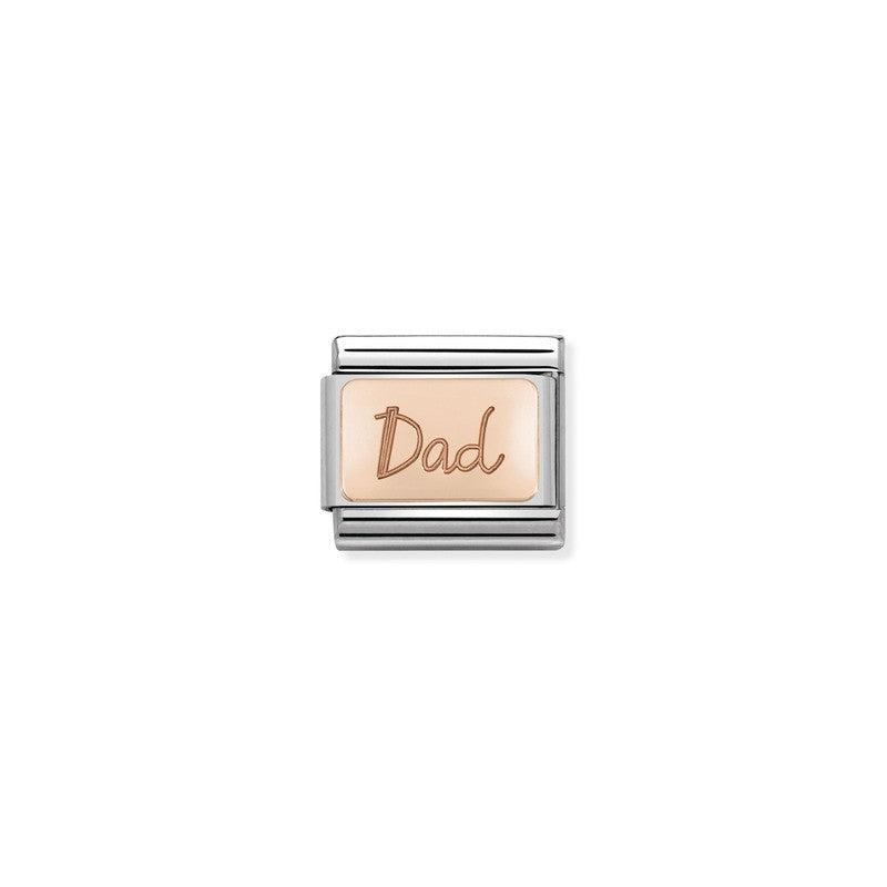 Nomination Composable Link Dad, 9K Rose Gold
