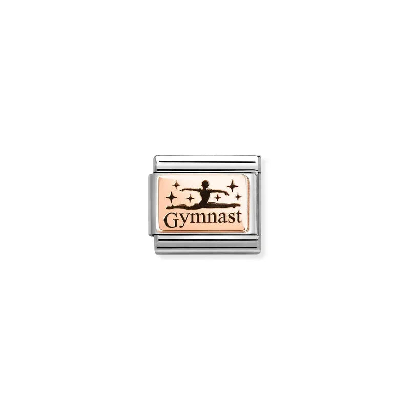 Nomination Composable Link Gymnast, 9K Rose Gold