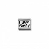 Nomination Composable Link I Love My Family, Silver