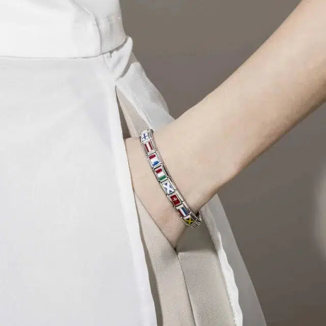 Nomination Composable Link Kenya Flag, Silver & Enamel