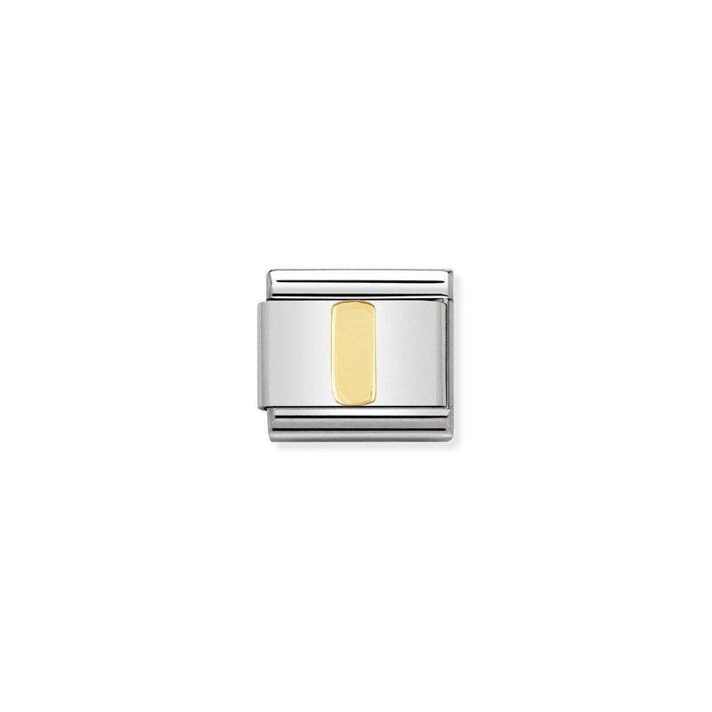 Nomination Composable Link Letter I, 18K Gold