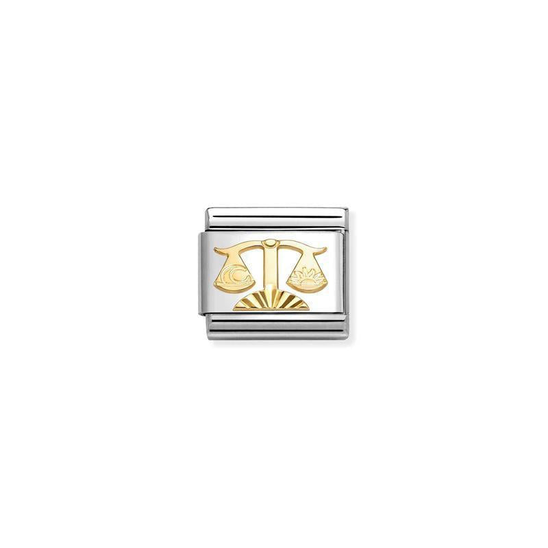 Nomination Composable Link Libra Zodiac, 18K Gold - front