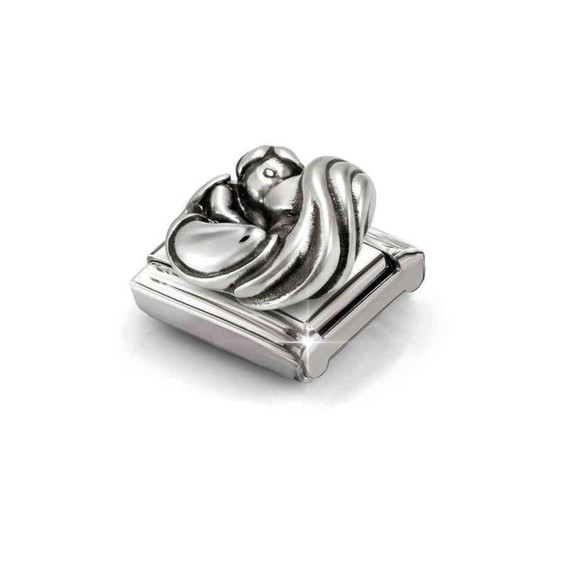 Nomination Composable Link Mother and Son, Oxidized Silver - angle 2