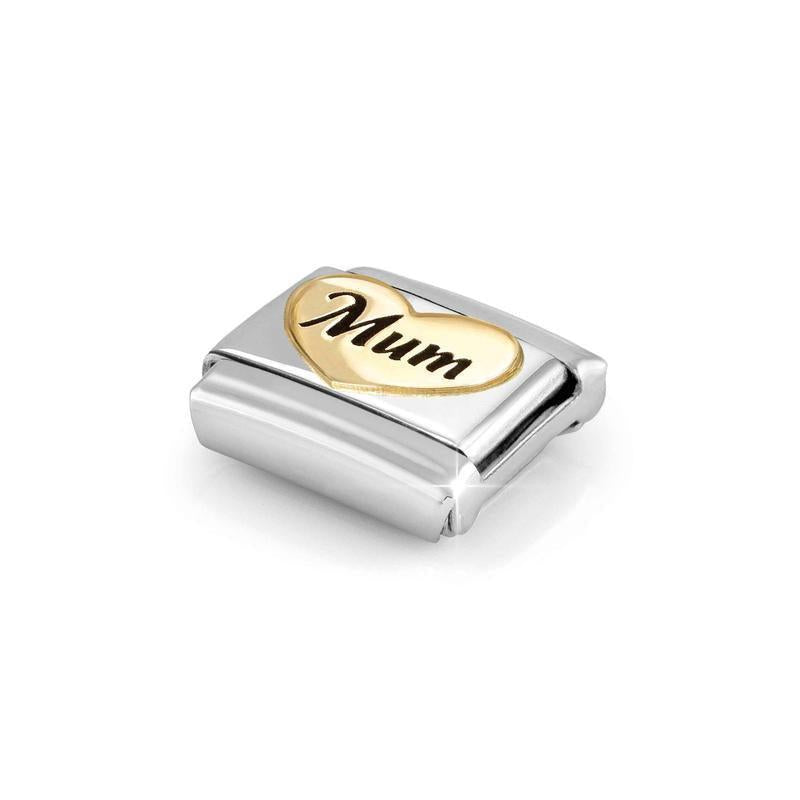 Nomination Composable Link Mum, 18K Gold & Enamel - angle
