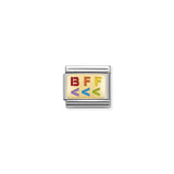 Nomination Composable Link Rainbow BFF, Left, 18K Gold & Enamel