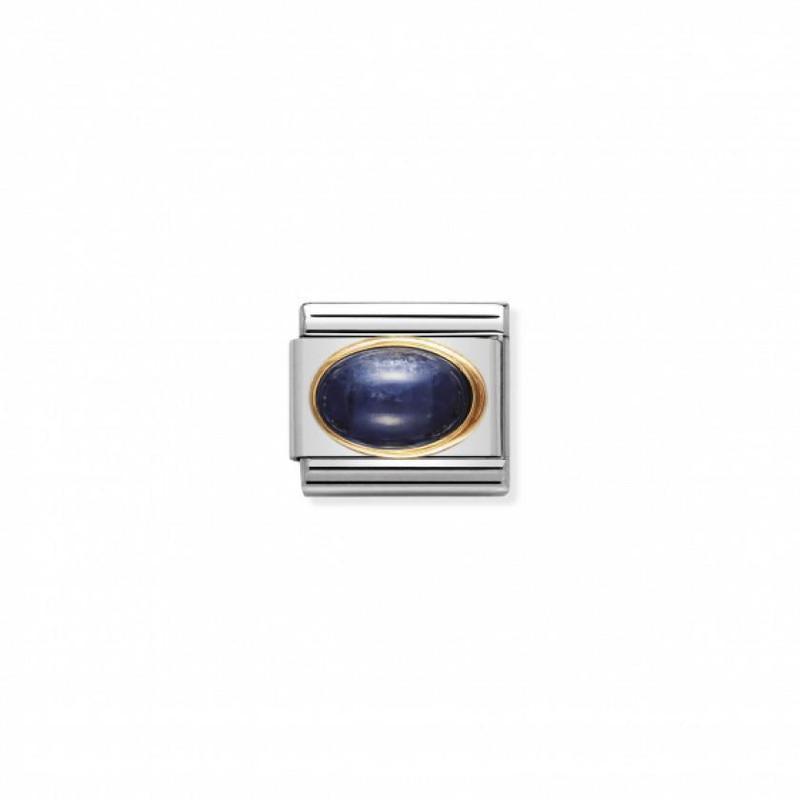Nomination Composable Link Sapphire Opal Stone, 18K Gold