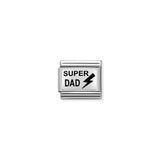 Nomination Composable Link Super Dad, Silver & Enamel