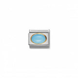 Nomination Composable Link Turqoise Opal Stone, 18K Gold
