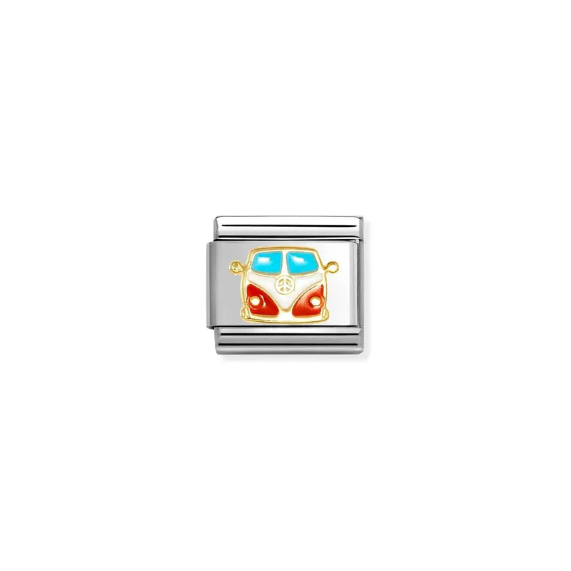 Nomination Composable Link Van, 18K Gold & Enamel