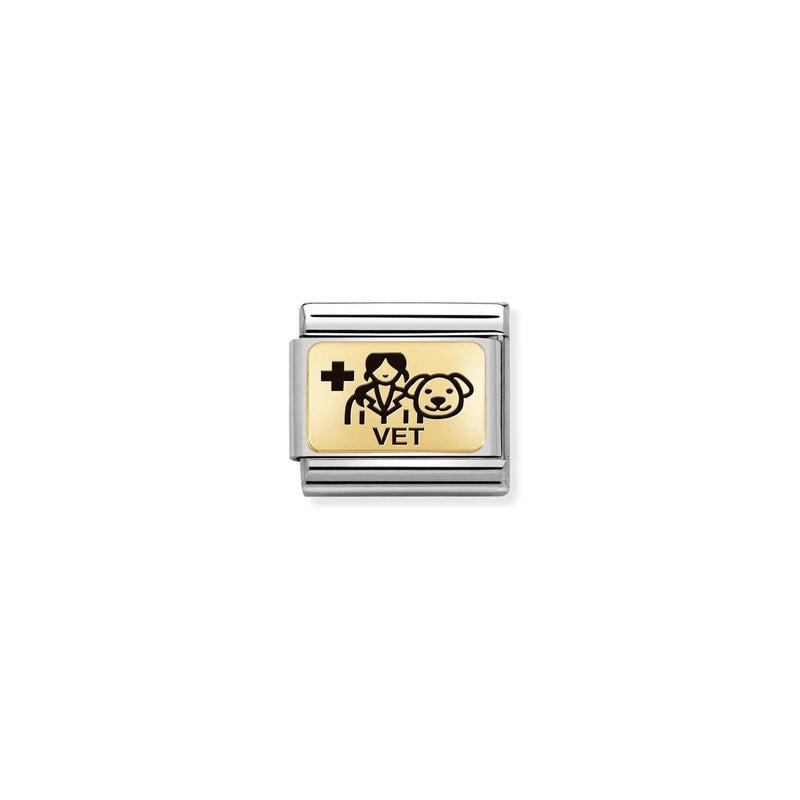 Nomination Composable Link Vet, 18K Gold