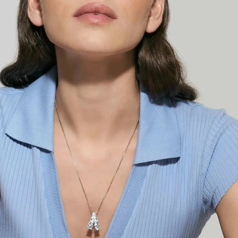 Nomination Daytonight Necklace, Cubic Zirconia, Sterling Silver