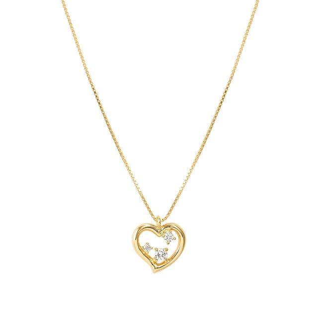 Nomination Dream Beats Heart Necklace White Stones