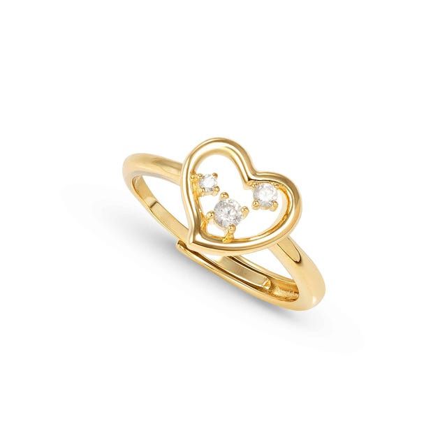 Nomination Dream Beats Heart Ring with Cubic Zirconia