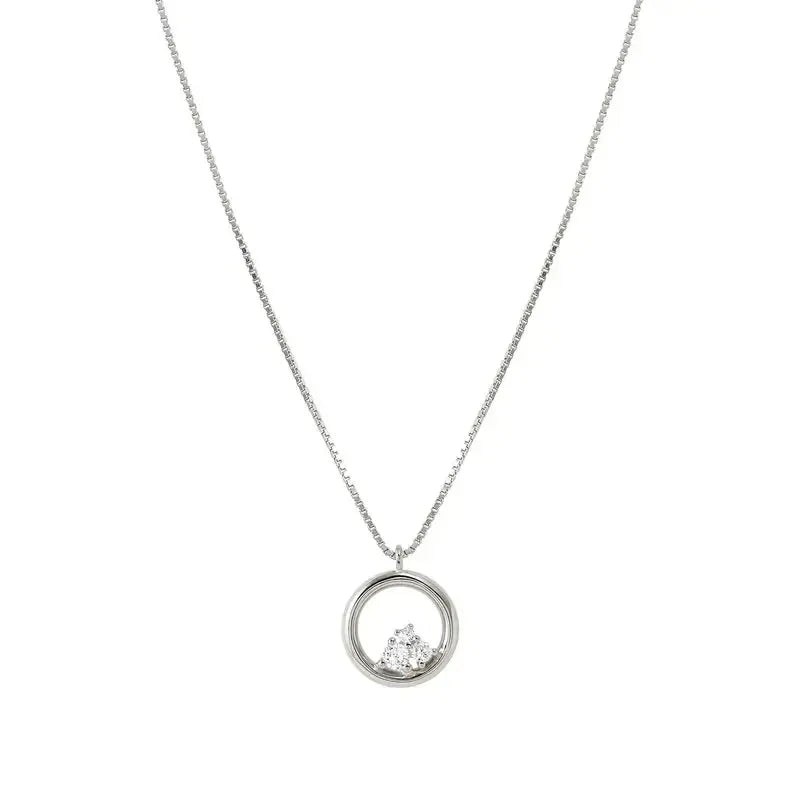 Nomination Dreams Beats Circle Silver Necklace