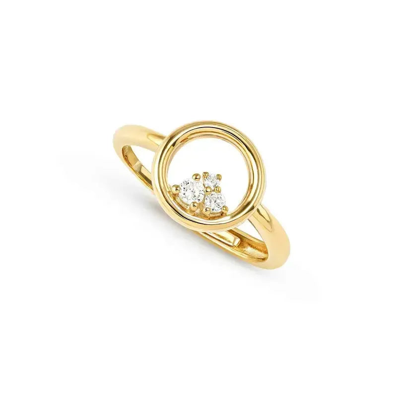 Nomination Dreams Beats Gold Circle Ring