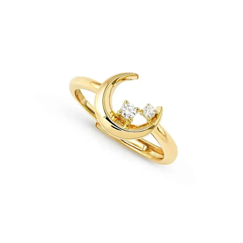 Nomination Dreams Beats Gold Moon Ring