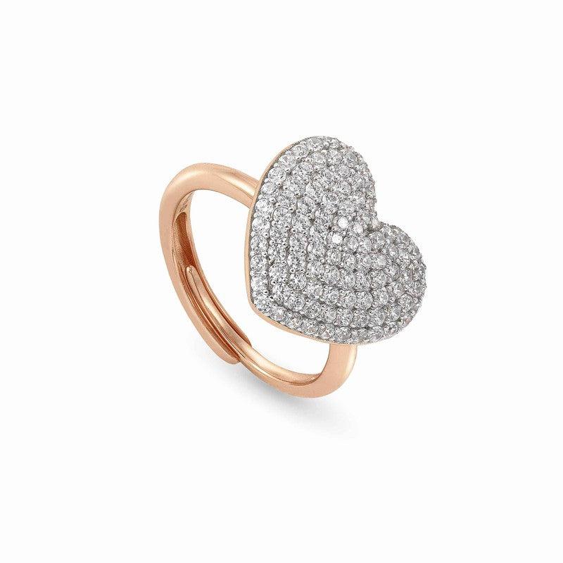 Nomination Easychic Heart Ring 22K Rose Gold Finish