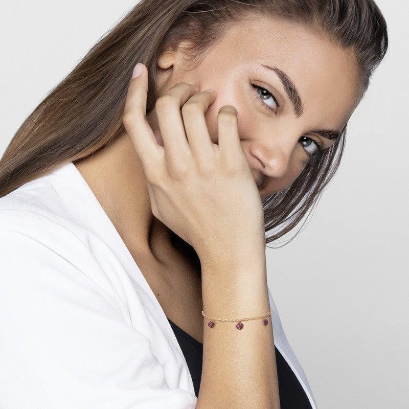 Nomination Easychic Hearts Bracelet 22K Rose Gold Finish