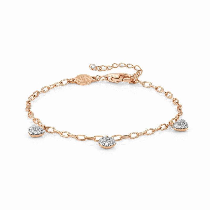 Nomination Easychic Hearts Bracelet 22K Rose Gold Finish