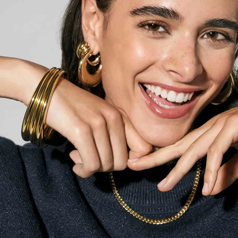 Nomination Ecclectica Gold Bangle Bracelet