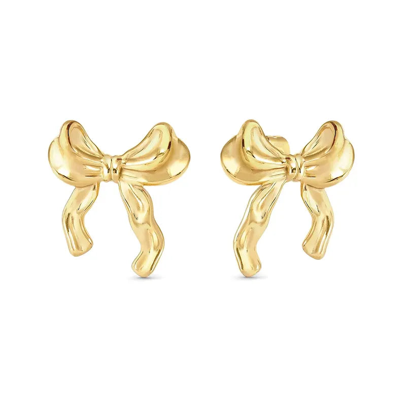 Nomination Ecclectica Gold Bow Stud Earrings